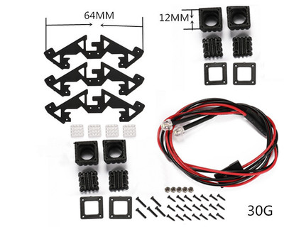 AXIAL SCX10 III 仿真jeep TRX4 TRX6大灯越野车改装射灯A.B.C款