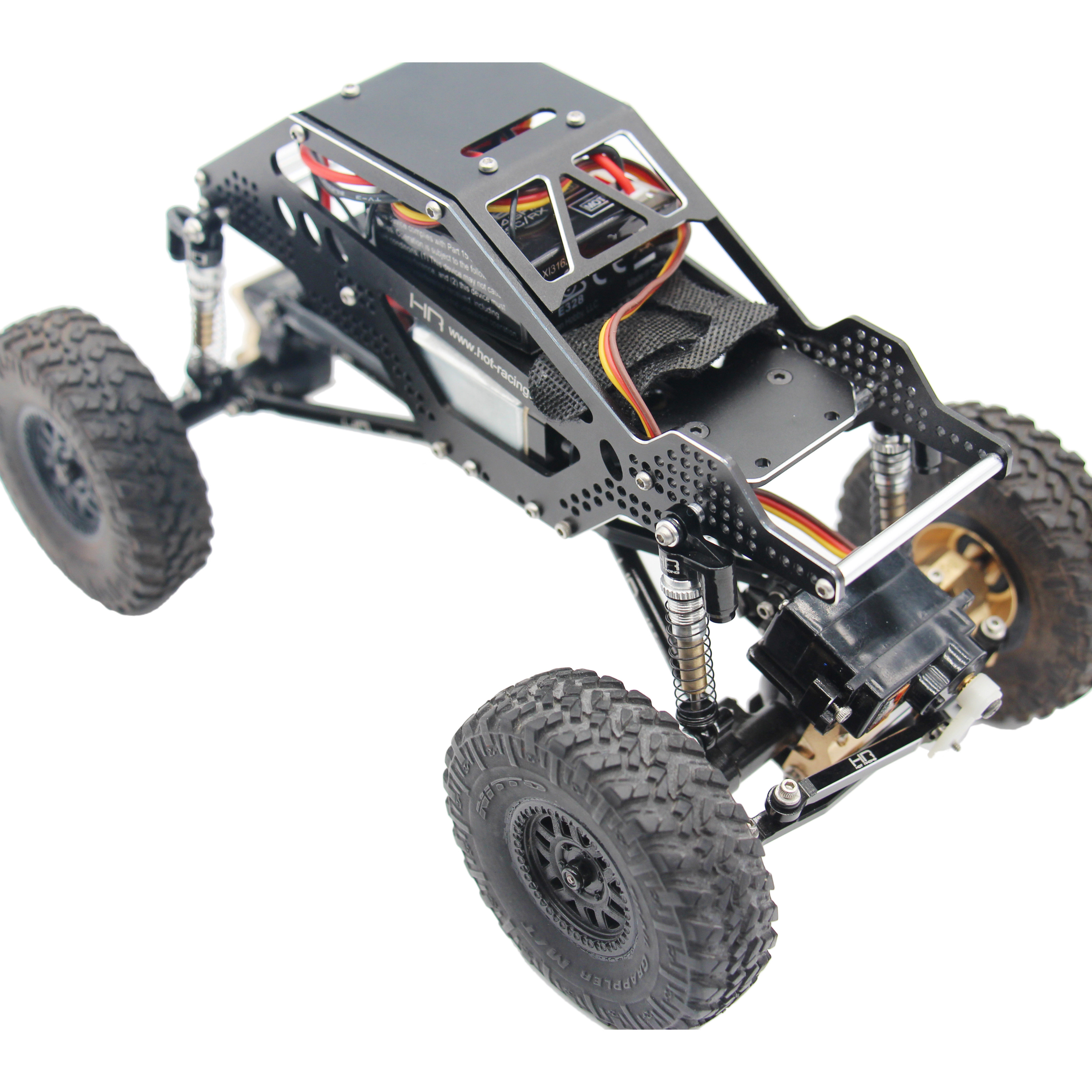 HR AXIAL SCX24 90081 차량 1대용 올메탈 장거리 완충 장치