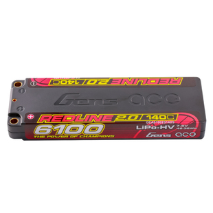 格氏ACE REDLINE 2.0 竞赛系列高压电池 2S1P 140C 6100mAh 7.6V
