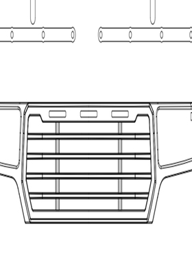 CROSSRC  攀爬车VR4  AT4V 电镀前脸套件  CS-97400742
