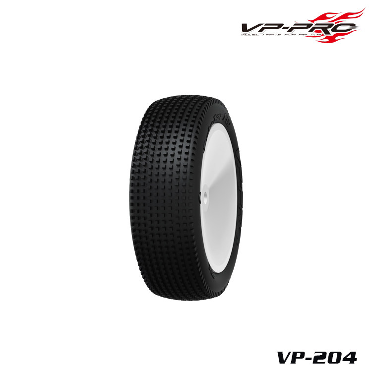 VP-PRO新款1/10电越二驱前轮泥土轮胎 VP-204 RC遥控车配件