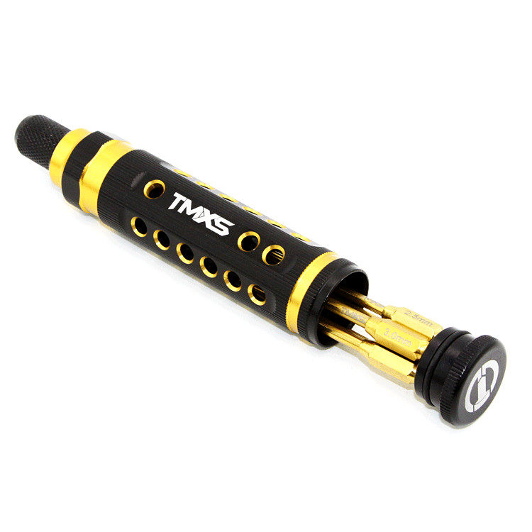 TMXS 2색 양극 모델 도구 드라이버 내부 육각형 십자 6.35MM 내장 코어 핸들 조합