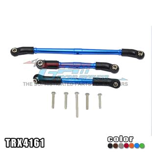 TRAXXAS TRX-4 82056-4铝合金正反牙可调校前转向+支撑拉杆-套
