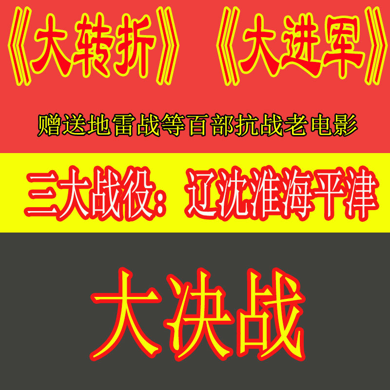 大决战辽沈淮海三大战役大转折大进军纪录片解放战争片视频老影像属于什么档次？