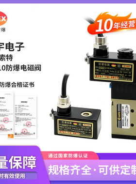 索特气动SOTE ST2521-08 AC220V DC24V 二位五通防爆电磁阀
