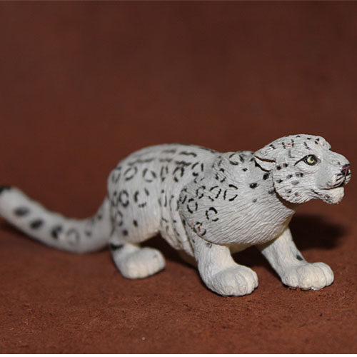 safari 正品 野生动物模型玩具 仿真场景摆件 成年雪豹 花豹