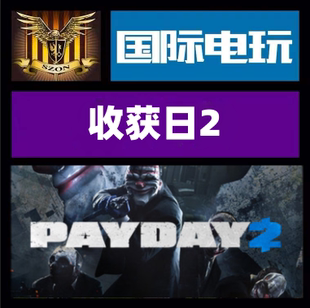 Steam PC正版游戏 收获日2  Payday 2 全球key激活 现货秒发