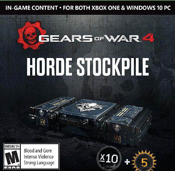 微软兑换码 战争机器4 Gears of war 4 Horde Booster Stockpile