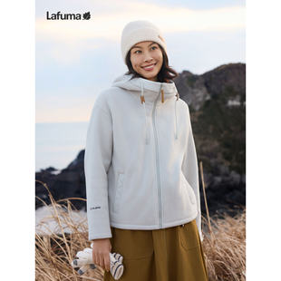 LAFUMA乐飞叶秋冬连帽加厚POLARTEC抓绒衣女士保暖外套LFJA5CRX6