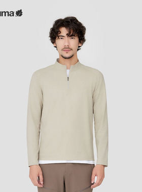 LAFUMA乐飞叶户外春夏防晒UPF40+长袖T恤男半拉链打底衫LMTS4AL15