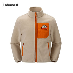 LAFUMA乐飞叶户外儿童摇粒绒外套女户外秋男童抓绒衣立领童装