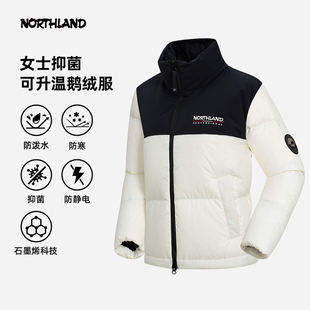 诺诗兰女式 鹅绒服24秋冬户外抗寒保暖石墨烯抑菌羽绒服NDJET2661S