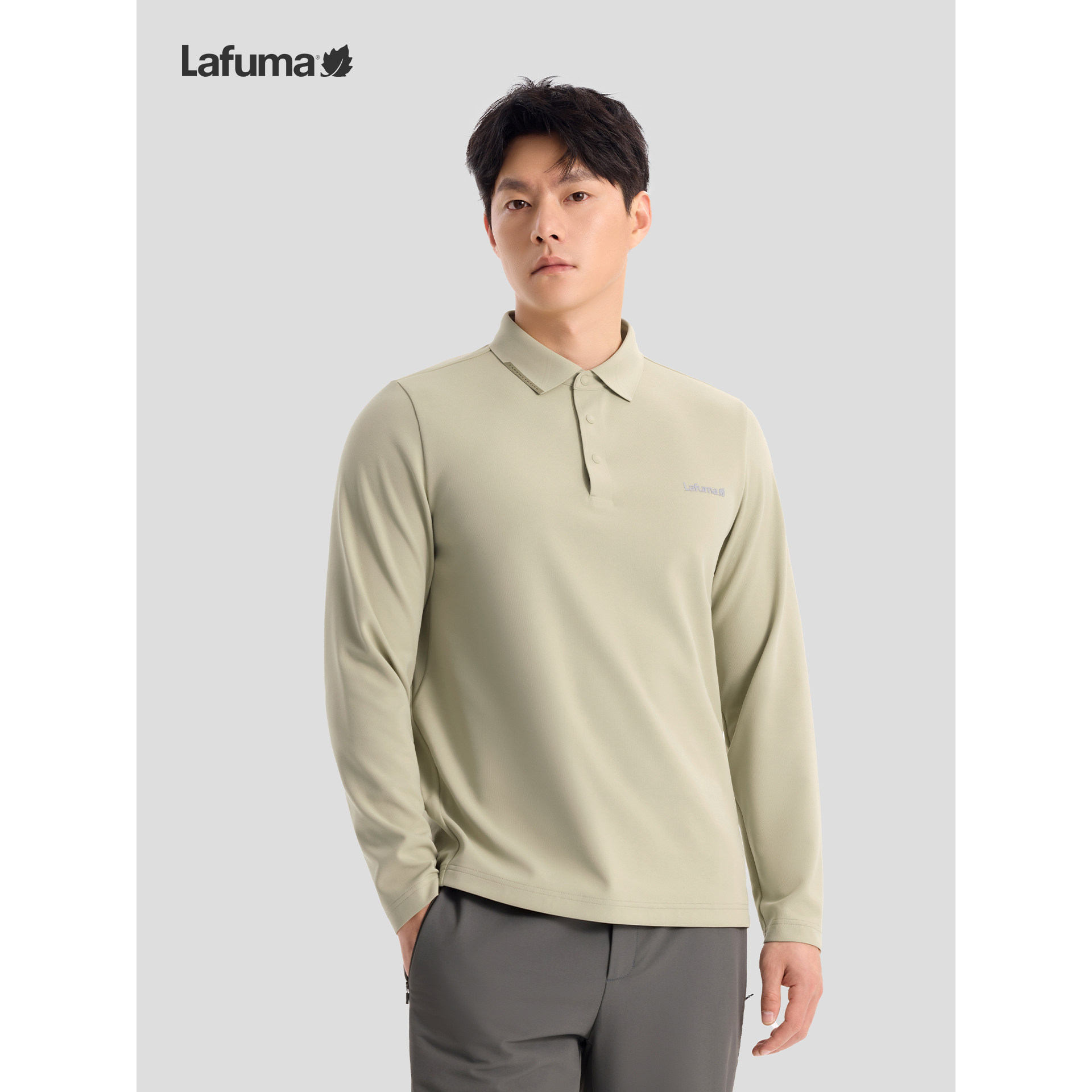 LAFUMA乐飞叶男士长袖POLO衫