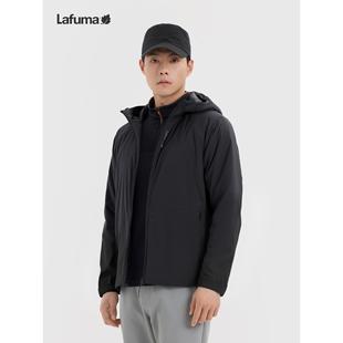 LAFUMA乐飞叶户外秋冬男士 连帽棉衣防泼水休闲运动保暖棉服外套