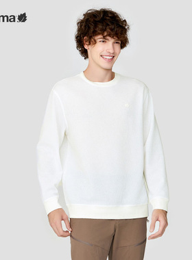 LAFUMA乐飞叶户外春季运动华夫格卫衣男套头圆领上衣LMTS4AW61