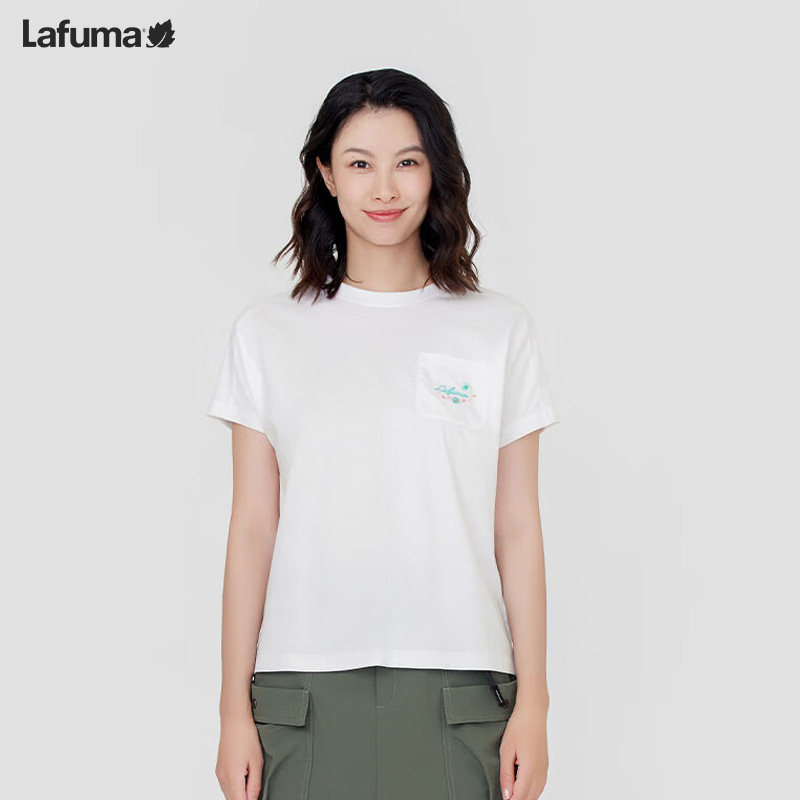 lafuma户外圆领短袖T恤女