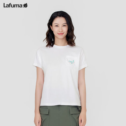 lafuma户外圆领短袖T恤女