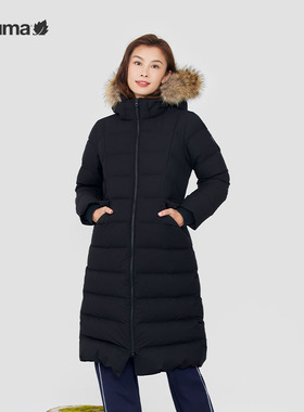 LAFUMA乐飞叶冬季保暖毛领鹅绒羽绒服女长款防风防寒服LFJU4DH25