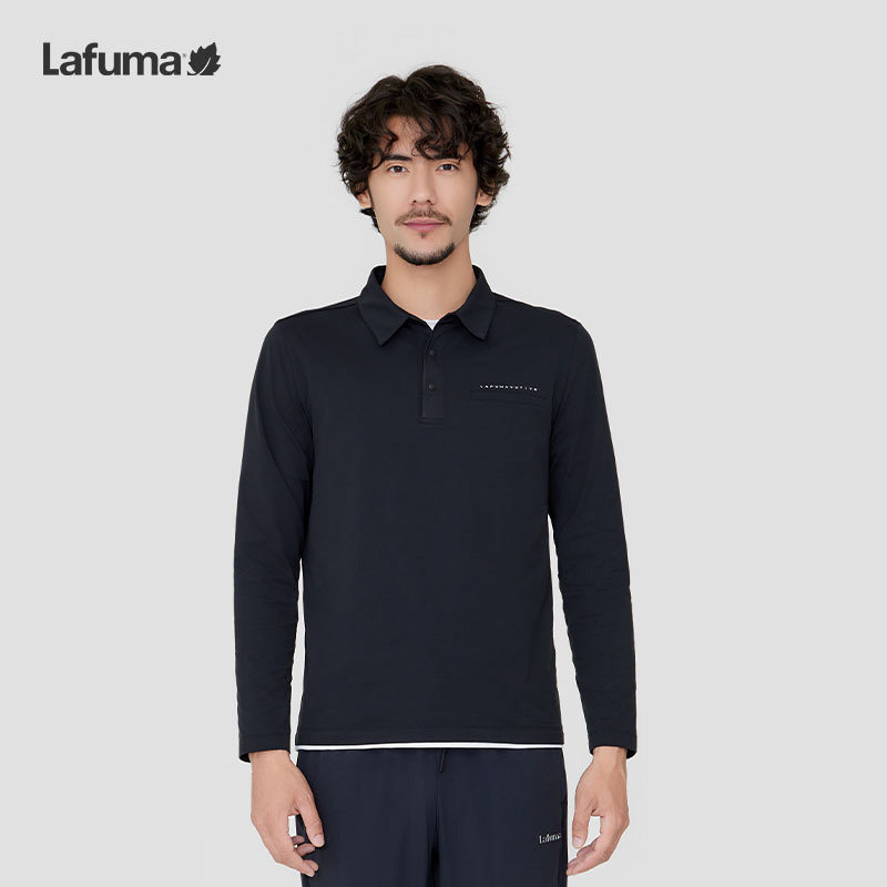 LAFUMA乐飞叶户外速干长袖T恤男防紫外线翻领POLO打底衫LMTS4AL12