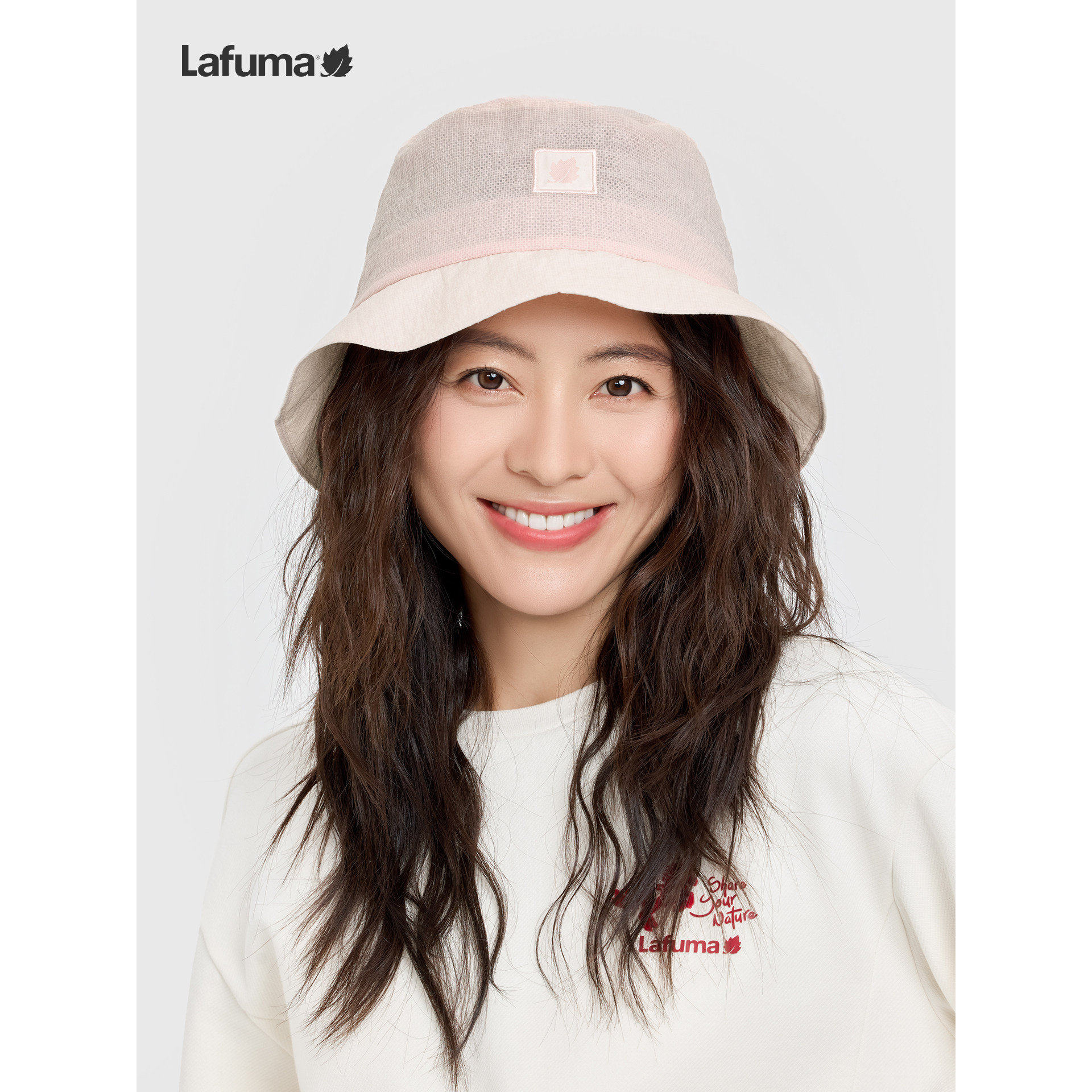 乐飞叶女士户外遮阳轻薄渔夫帽