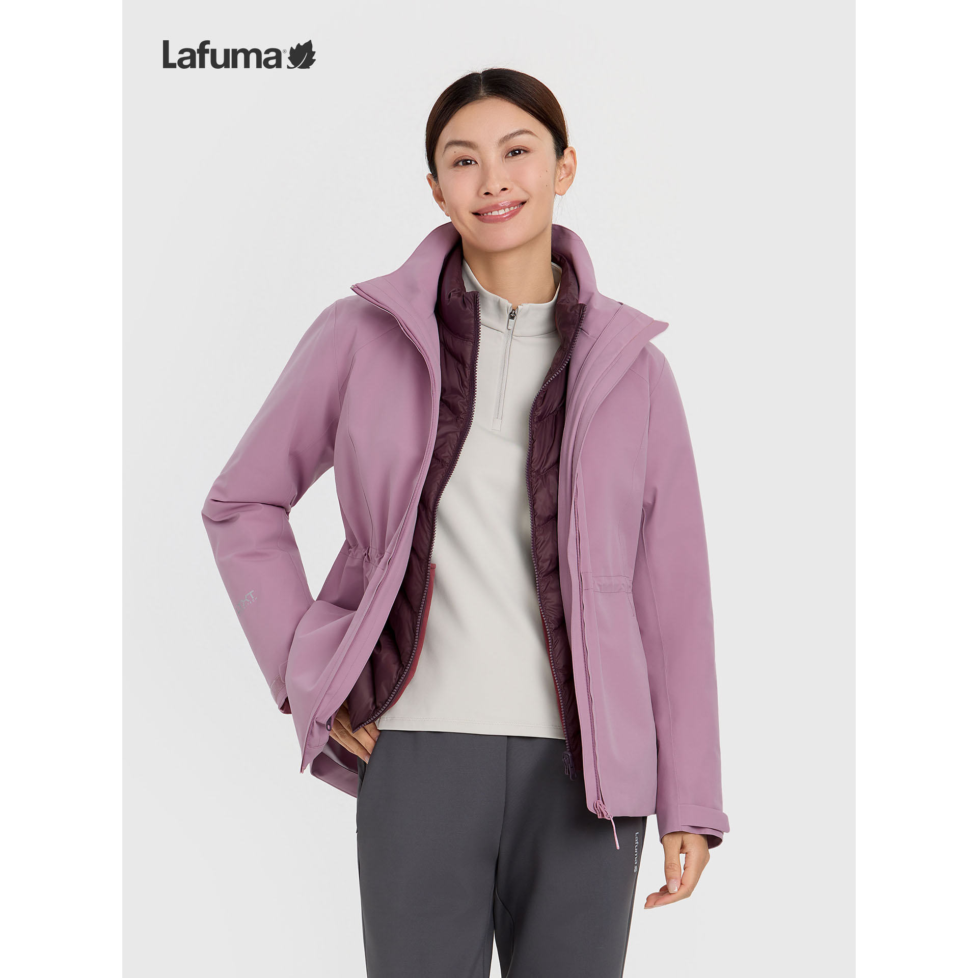 乐飞叶女士三合一冲锋衣