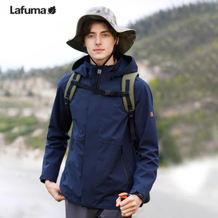 LAFUMA乐飞叶户外硬壳冲锋衣II级男防水防风登山服外套LMJA4AG60