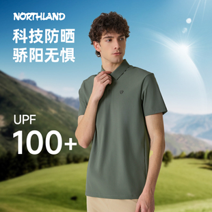 POLO户外运动徒步登山凉感透气防晒短袖 新款 25夏季 诺诗兰T恤男士