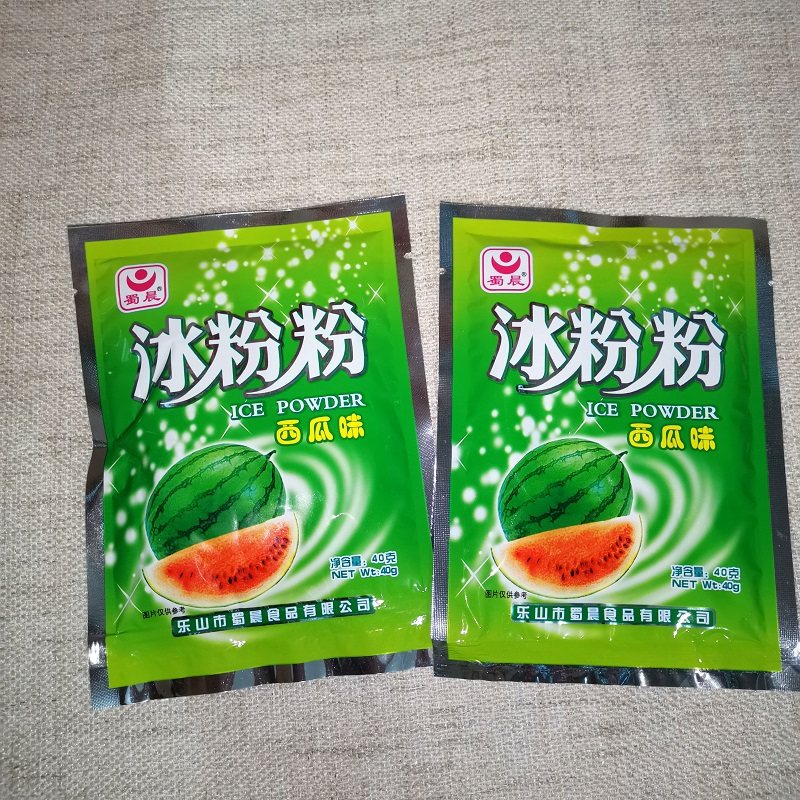 满10袋包邮 蜀晨冰粉粉40g西瓜味 夏季自制清凉饮品
