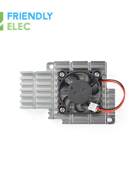 友善NanoPC-T4散热片带风扇, 支持PWM自动调节安卓Ubuntu