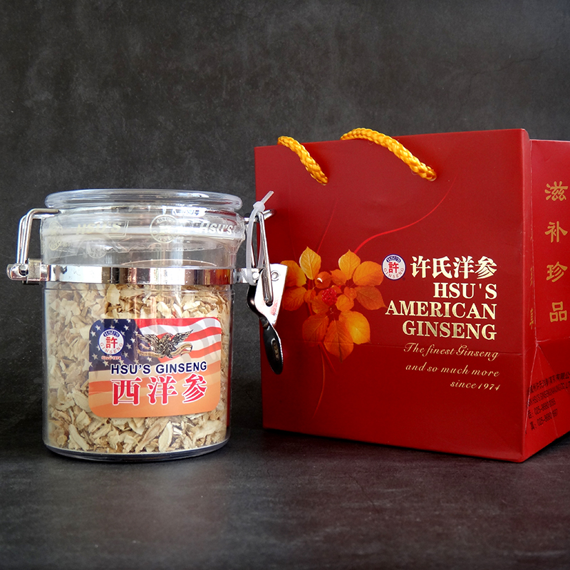 美国许氏西洋参片 进口西洋参切片碎片100g 威斯康辛花旗参切片
