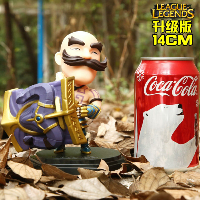 LOL英雄联盟布隆龙女EZ赏金安妮盖伦赵信皇子公仔手办模型摆件