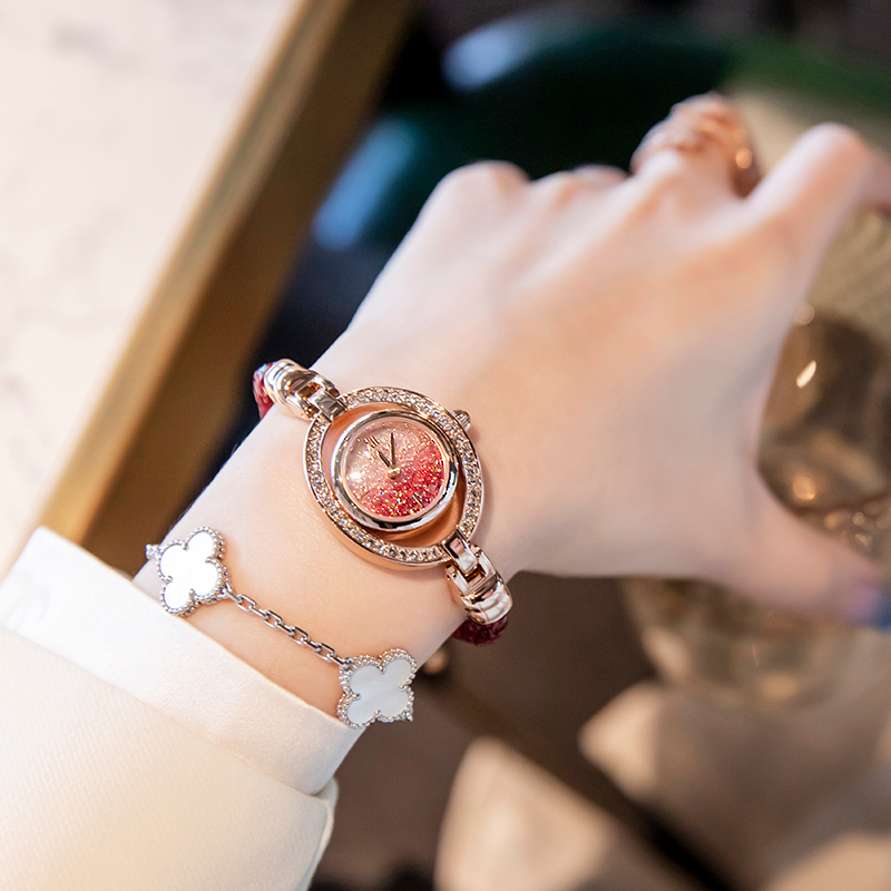 DAVENA满天星镶钻女士气质小表盘