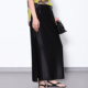 半身裙 重磅真丝缎面高腰侧开叉中长款 36姆米桑蚕丝 及简及优雅