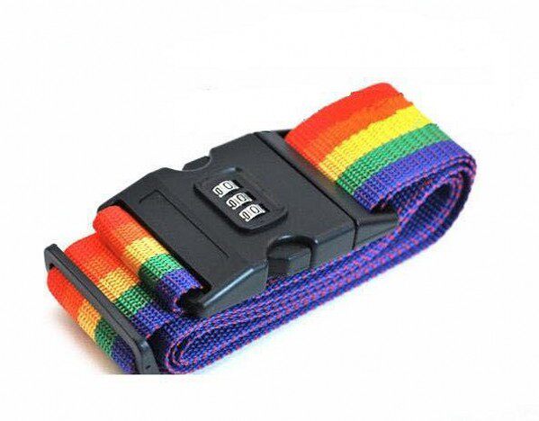 密码锁一字打包带拉杆箱