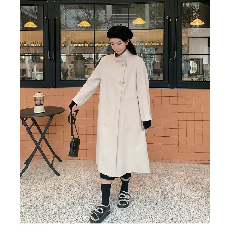 S127 冬季新款绵羊毛立领法式收腰双面呢大衣JT,女装/女士精品,毛呢外套,淘宝优惠券,粉丝福利购,淘宝优惠卷