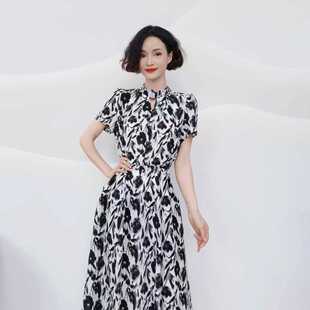 洋气系带收腰中长款 C165 时尚 新款 连衣裙 夏季