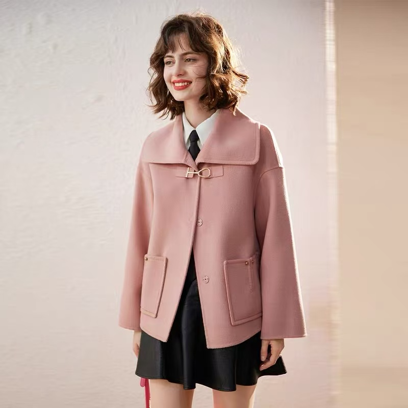 S248 秋新款洋气气质韩版短款羊毛双面呢外套JT,女装/女士精品,毛呢外套,淘宝优惠券,粉丝福利购,淘宝优惠卷