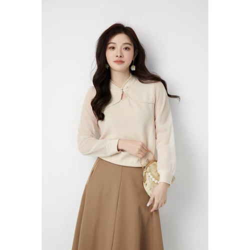 S918 春秋款时尚甜美气质拼接百搭小衫JR