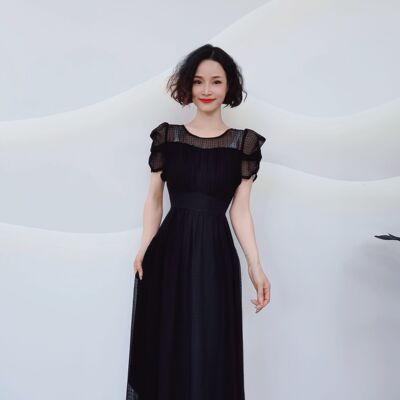 7171 夏季新款法式气质收腰显瘦连衣裙JR