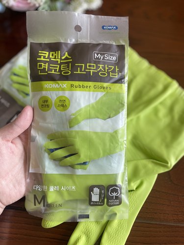 韩国橡胶手套防过敏防滑kOMAX