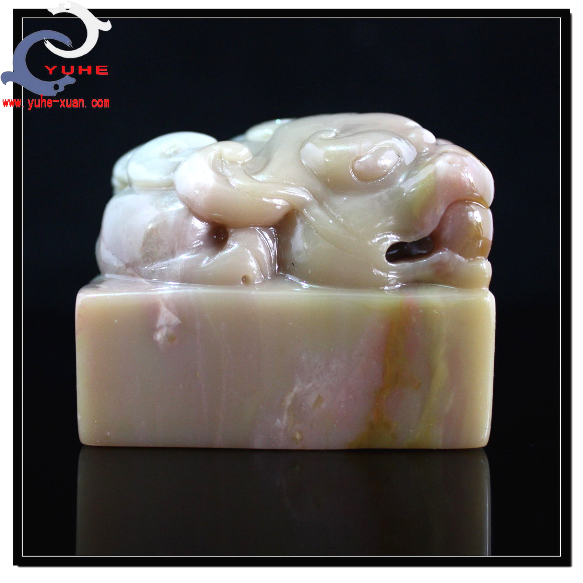 寿山石印章 国石真品 善伯冻石 三脚金蟾印章篆刻章玉玺 裕和轩G7