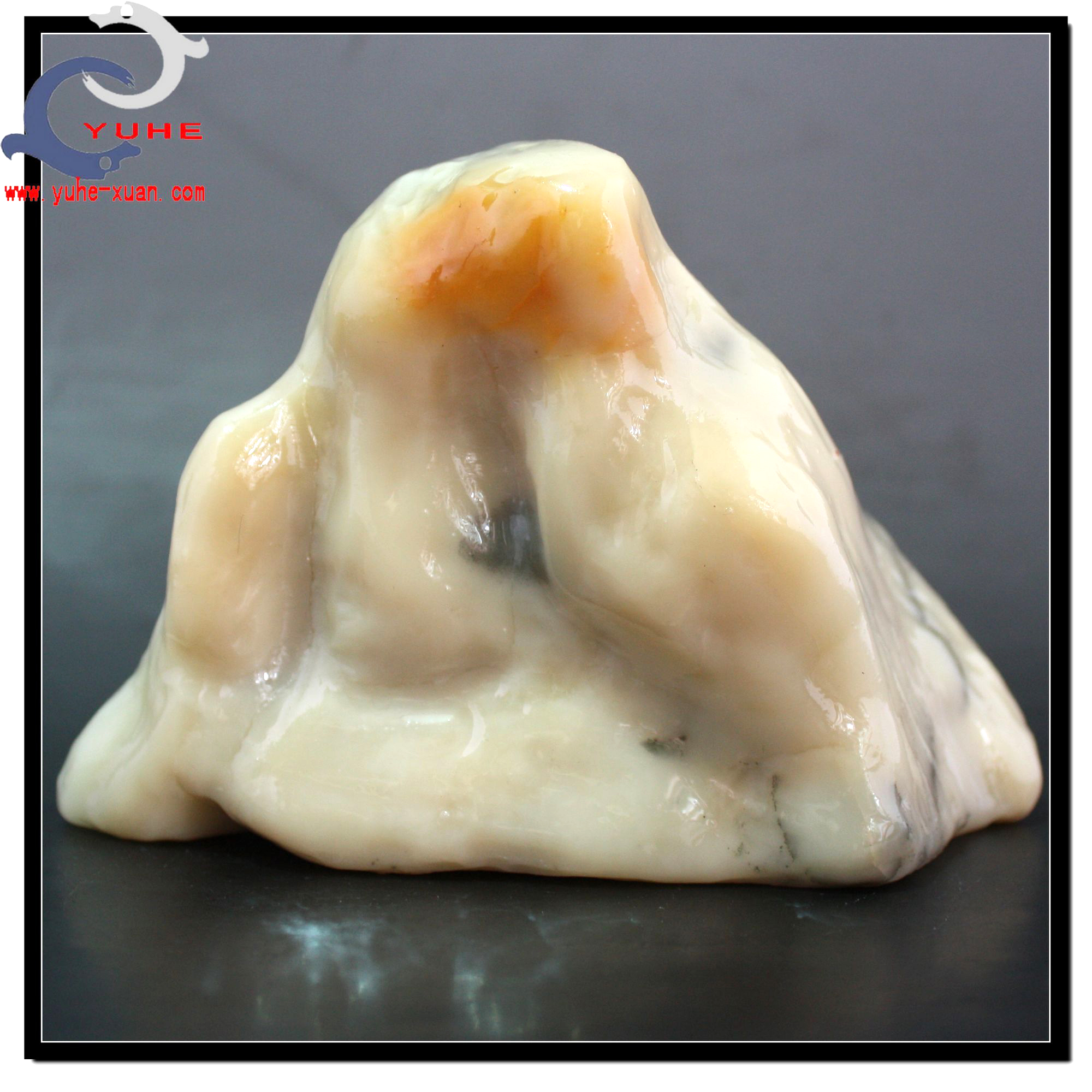 寿山石原石国石真品 巧色芙蓉冻石 精品天然原石【裕和轩】1307-8