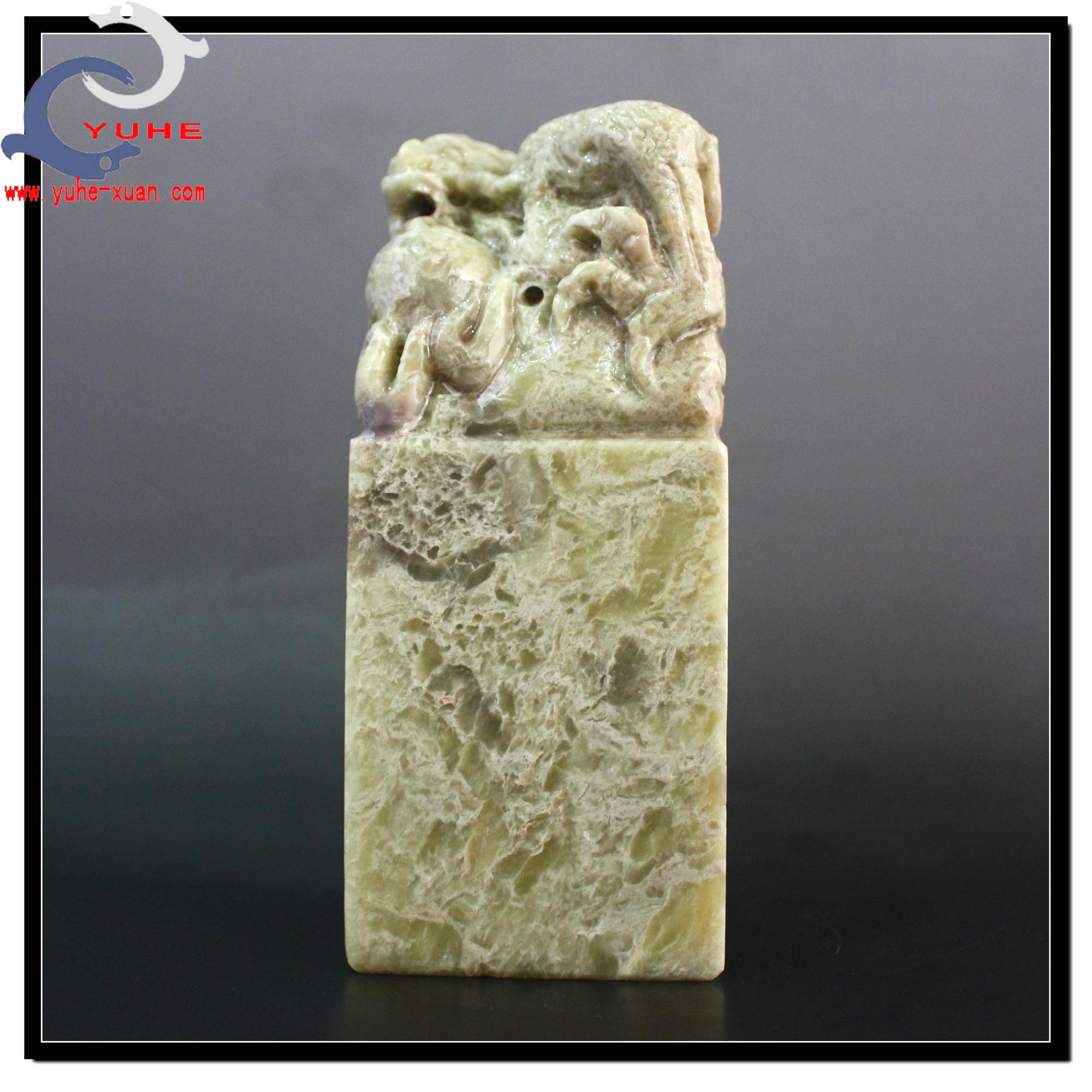 寿山石雕印章 金石篆刻 老岭石 精美龙章名印玉玺【裕和轩】A7-3