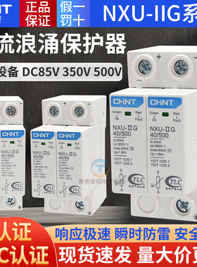 正泰直流浪涌保护器NXU 2P 40KA防雷器DC85V光伏350V避雷500V瞬时
