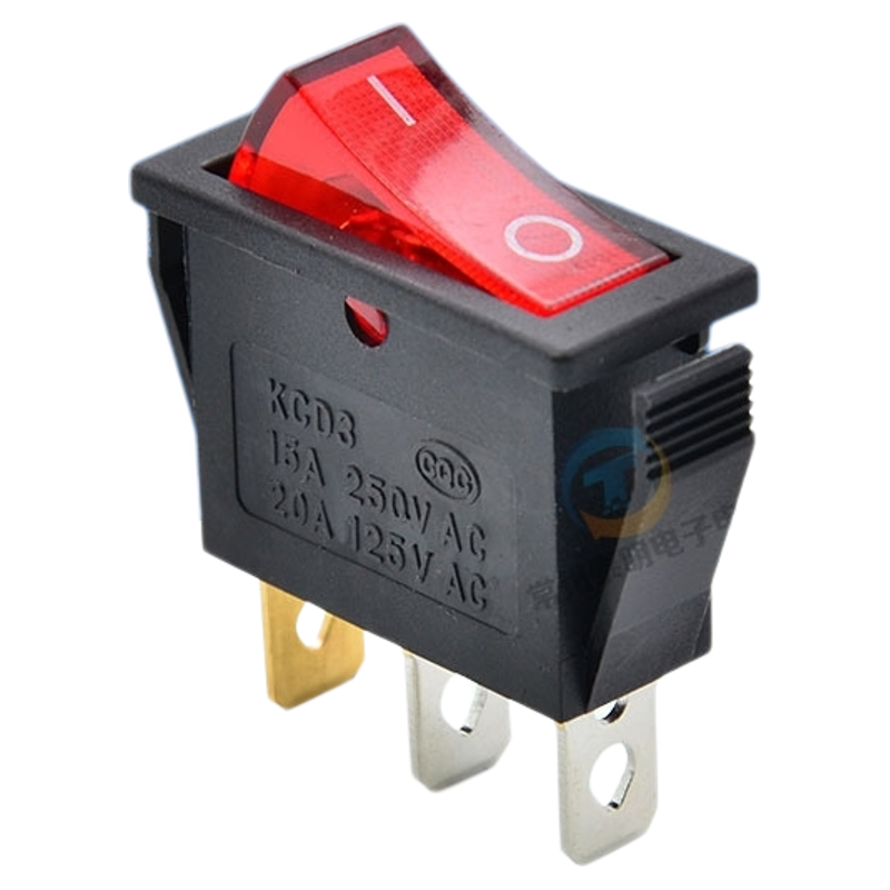 船型开关电源翘板按键带灯220v