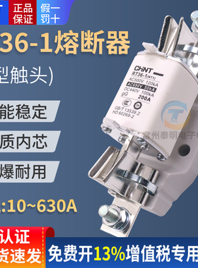 CHNT正泰保险丝管式陶瓷熔断器熔芯RT36-1 250A 200A安NT1 RT16-1