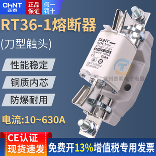 250A CHNT正泰保险丝管式 陶瓷熔断器熔芯RT36 RT16 200A安NT1