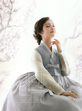 韩国进口面料韩服新郎妈妈婚礼韩服744H-W02030