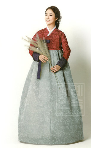 韩国进口面料韩服朝鲜族民族服装女士韩服174H-W02065