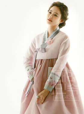 韩国进口面料韩服朝鲜族民族服装女士妈妈韩服777H-W02886